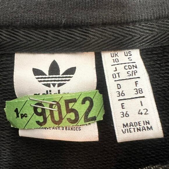 Adidas Size Small Women’s Black Vintage Quarter Zip Super Comfy - Picture 4 of 4